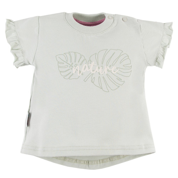T-shirt dla dziewczynki Nature Ewa Klucze - zielony 