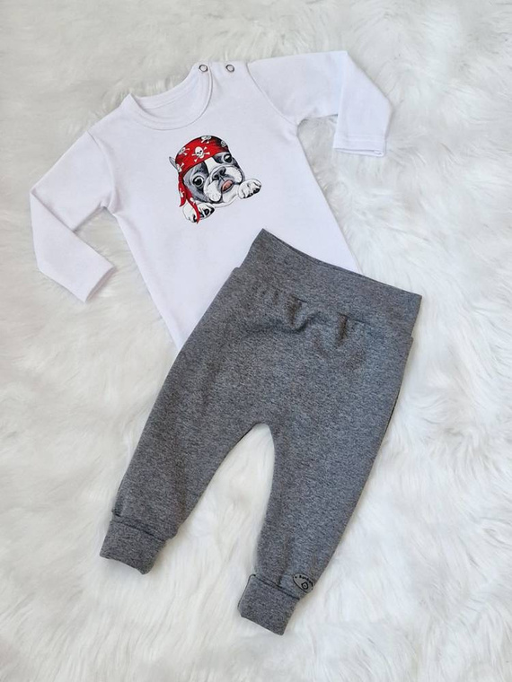 Body z długim rękawem Pirat Bambarillo biały