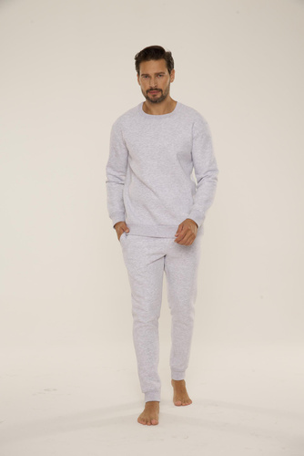 Bluza męska dresowa 813 Indigo Forex - jasny melanż