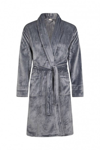 Szlafrok męski King + Korona ByShelly - grafitowy/złoty