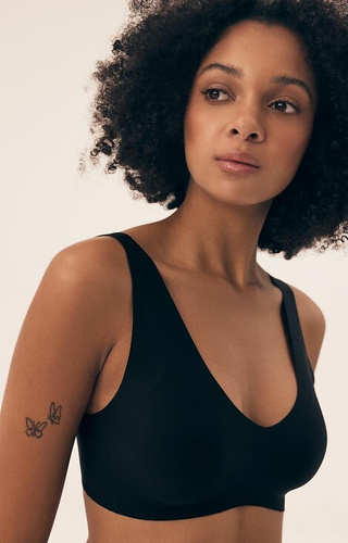 Biustonosz usztywniany bezszwowy 42850 Bake- czarny 