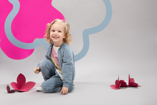 Spodnie niemowlęce Romantic Pinokio - niebieski