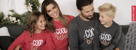 PM.4312 "Good Vibes" Piżama Damska Doctor Nap - spruce red