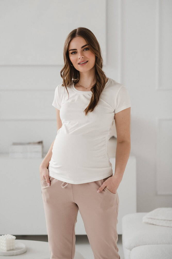 Bluzka ciążowa Belly Milk&Love kremowobiały