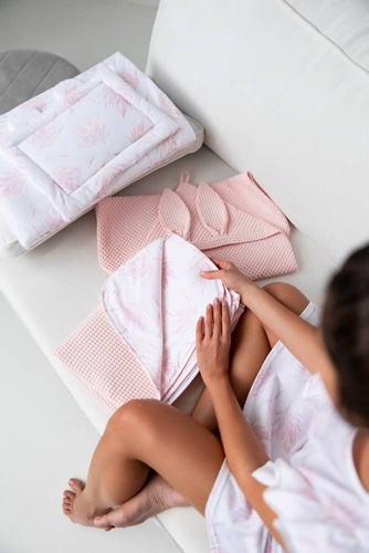 Kocyk Niemowlęcy Margaret Sensis - biały-różowy