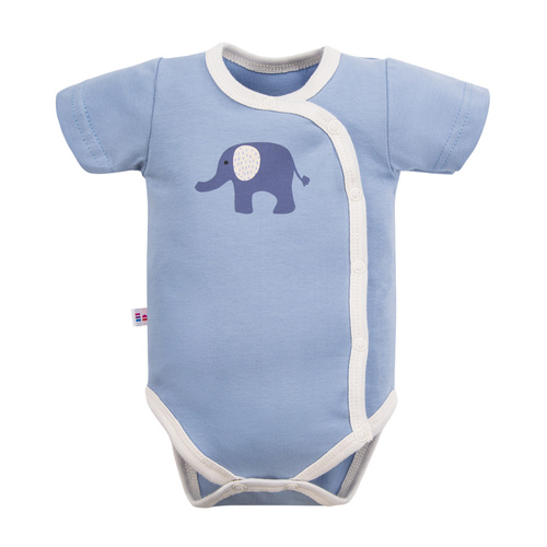 Body kopertowe z krótkim rękawem Elephant Eevi - niebieskie