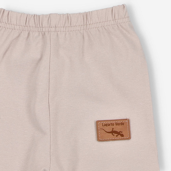 Legginsy dziewczęce Lagarto Verde - ecru