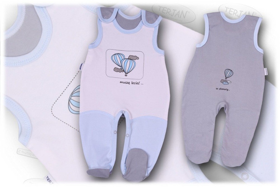 Śpioch bawełniany "BALONIK" różowy Terjan