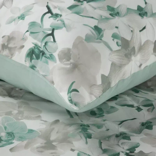 Pościel satynowa Spring 11 Kwiaty Eurofirany miętowy 