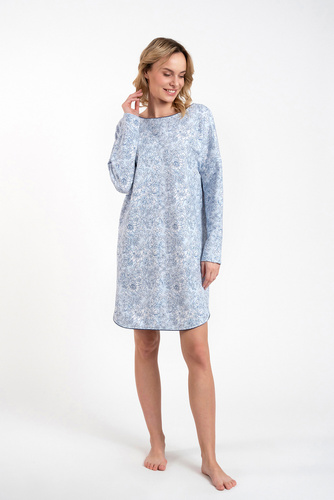 Koszula nocna damska Gracjela Italian Fashion - druk niebieski 