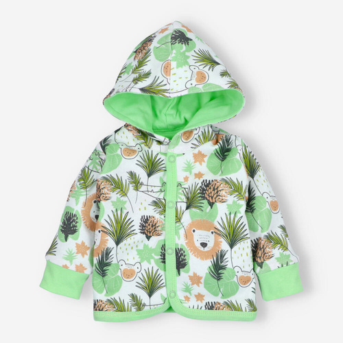 Bluza dwustronna z bawełny organicznej Lion Nini zielony