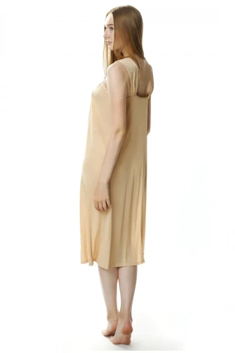 Koszula nocna damska 4114 Róża Mewa beżowy 