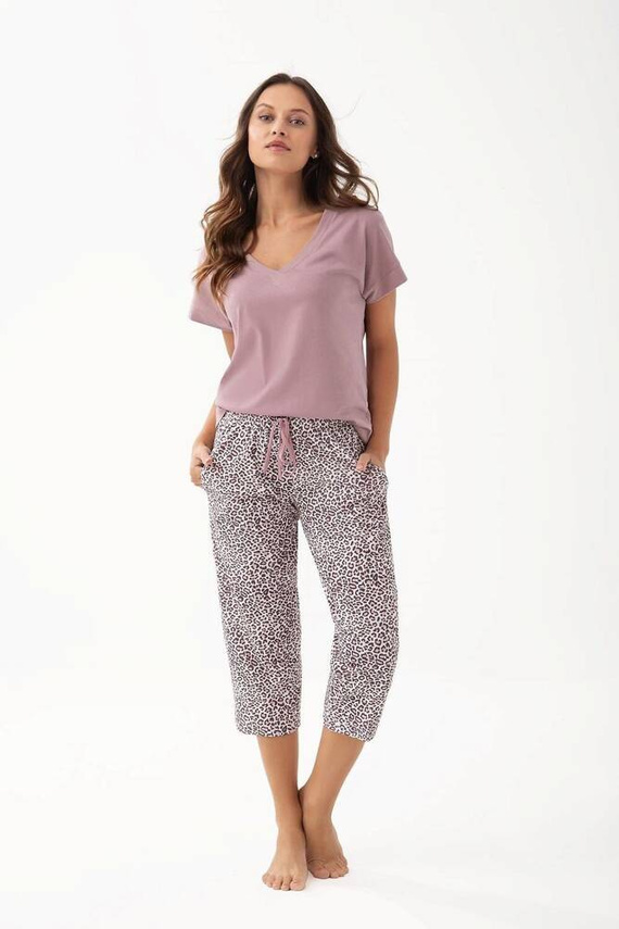 Piżama Damska 345 Luna -kakaowy