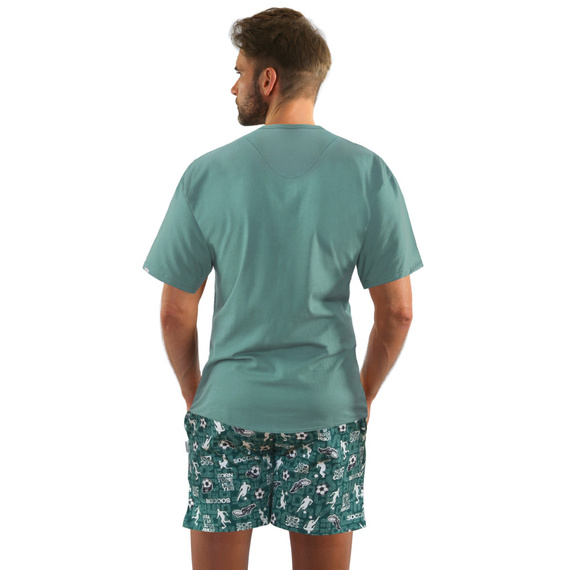 Bawełniana piżama męska 2242/11 Sesto Senso - zielony