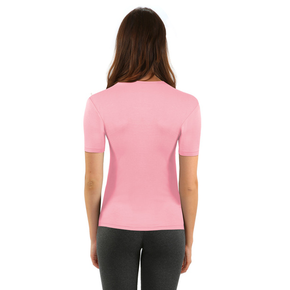 Bluzka damska krótki rękaw Isabel Sesto Senzo różowy