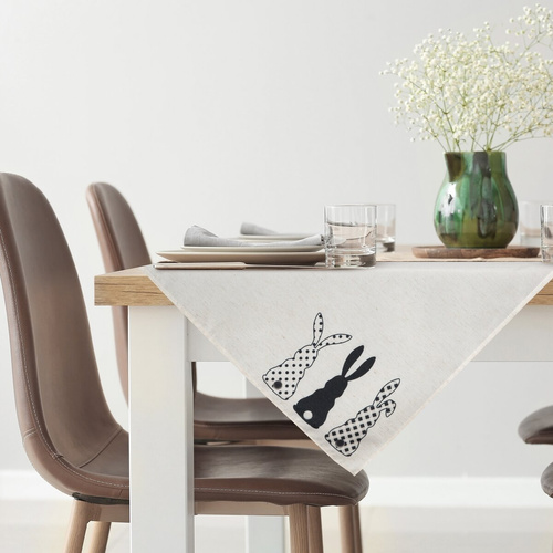 Obrus wielkanocny Wiosna Eurofirany biały 