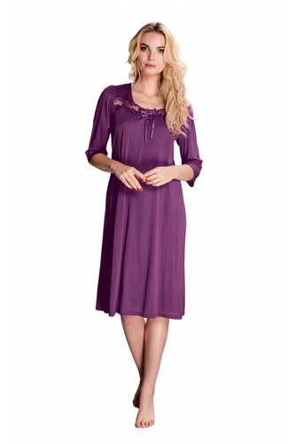 3942 Melisa halka koszula nocna damska Mewa fioletowy