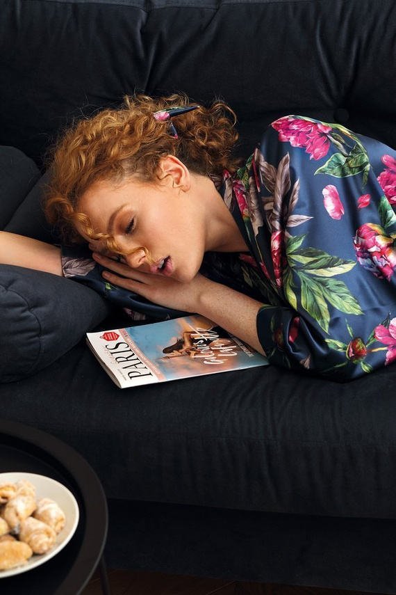 Podomka damska Flowers DK-P DKaren - granat 001