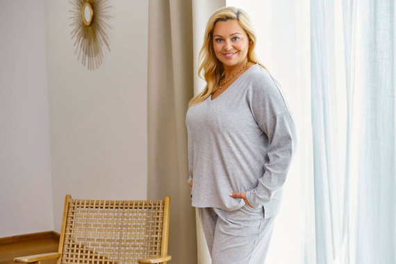 Piżama Damska 7164 Doctor Nap - grey