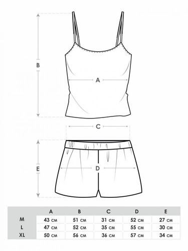 Piżama damska PJS-0001- panterka 