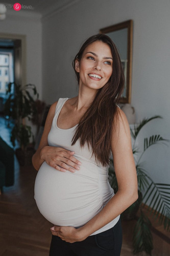 Top ciążowy i do karmienia Milky Nap Milk&Love beżowy