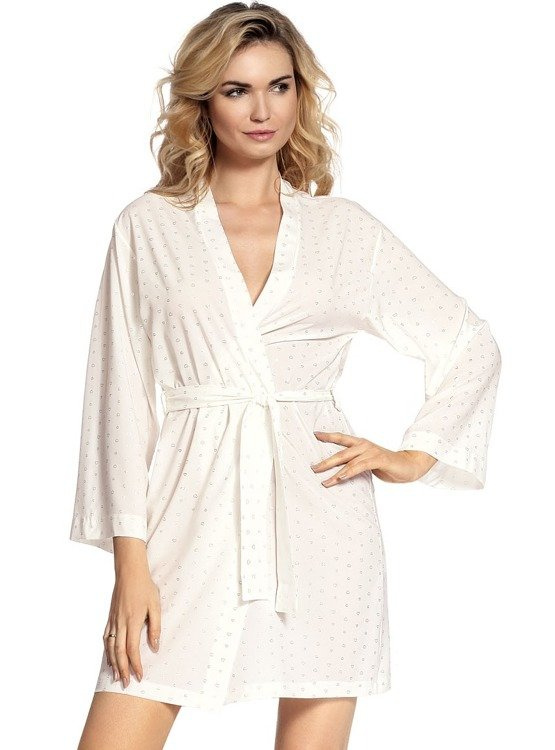 411 Jeanne Szlafrok damski Krótki Forex - ecru