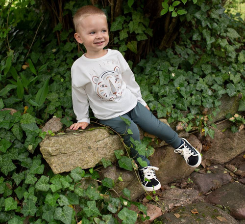 Legginsy niemowlęce Le Tigre Pinokio - zielony 