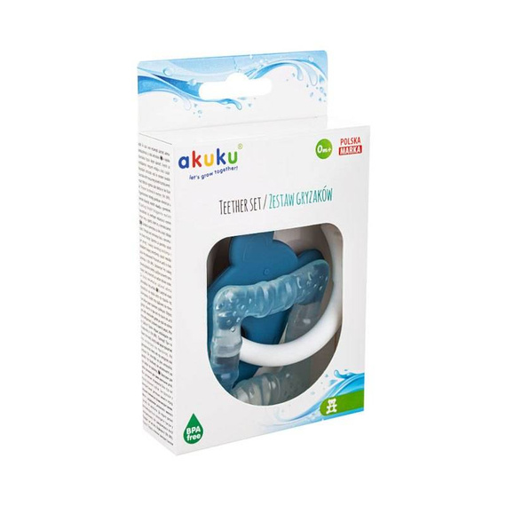 Zestaw gryzaków ALA0125 Myszka Kwadrat Akuku