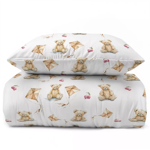 Pościel dziecięca bawełniana 5453 A Pluszowy Miś Detexpol 