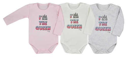 Body niemowlęce "QUEEN" Koala różowe