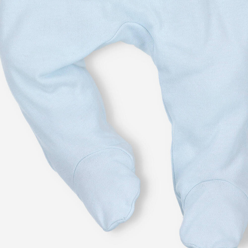 Półśpiochy z bawełny organicznej Sunny Nini błękitny