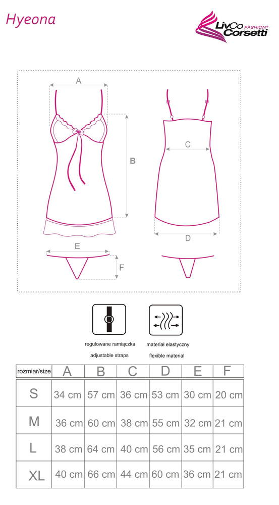 LivCo Corsetti Hyeona Pink — zmysłowa koszulka damska, różowa