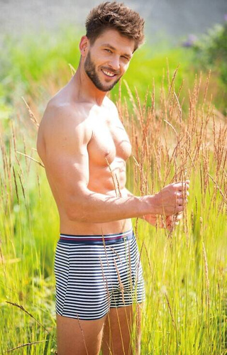 Bokserki męskie MXH 338 Key - beżowe