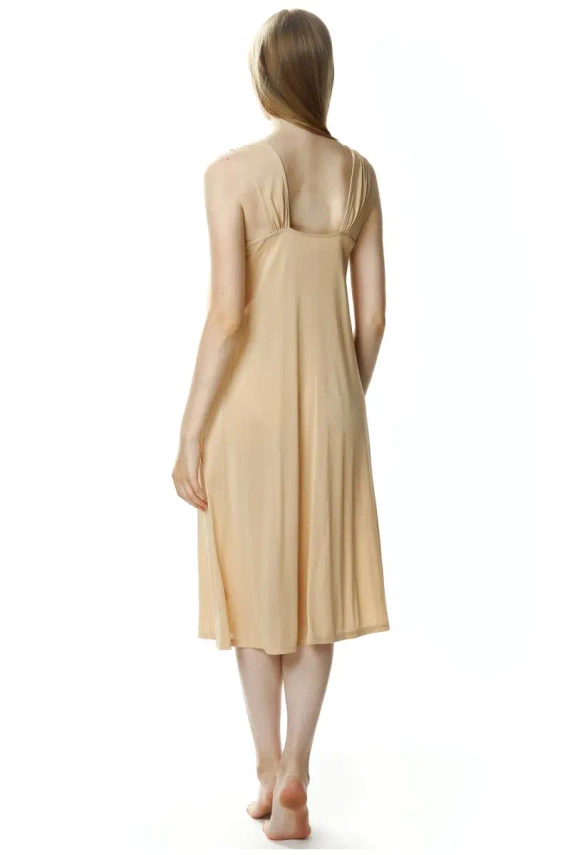 Koszula nocna damska 4114 Róża Mewa beżowy