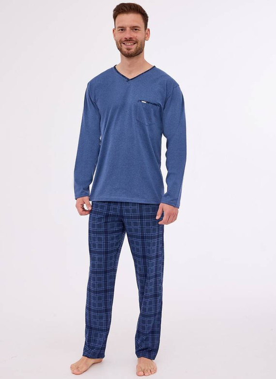 Piżama męska 122/261 Clark Cornette granatowy