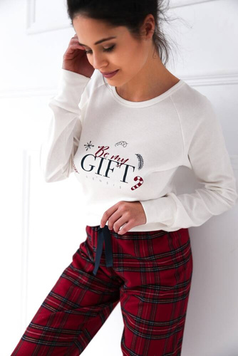 Piżama damska Maribel Sensis Interlock - śmietankowy