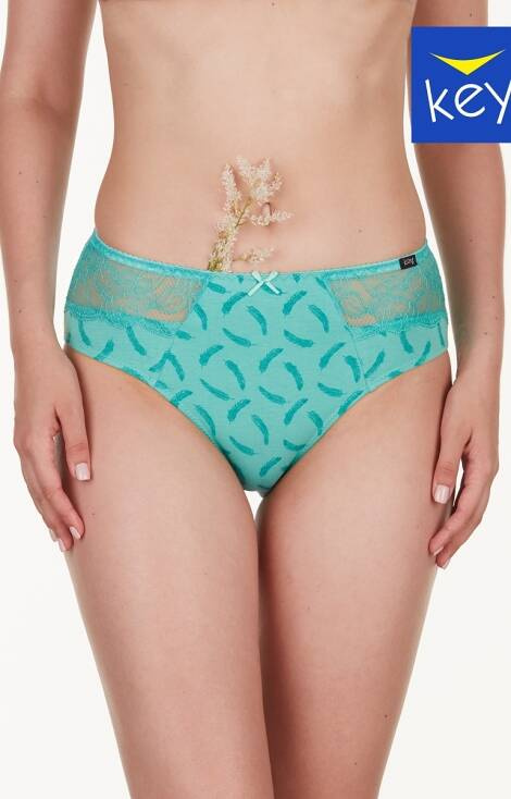 Figi damskie LPC 971 A22 Key miętowy-biały