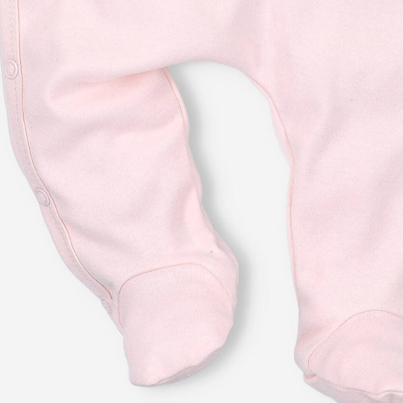 Pajacyk z bawełny organicznej Jelonki Nini różowy