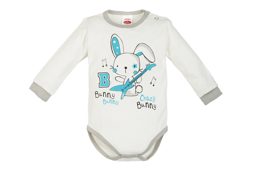 Body z długim rękawem "CRAZY BANNY" Makoma niebieski 