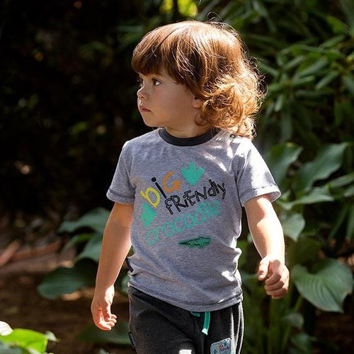 T-shirt dla chłopca "SAWANNA" Ewa Klucze melanż 