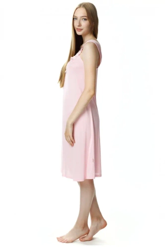 Koszula nocna damska 4114 Róża Mewa różowy