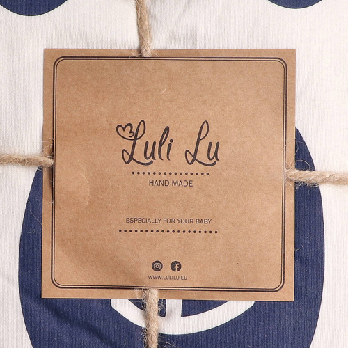 Kocyk niemowlęcy z poduszką LUL-0050 Luli Lu - granatowy