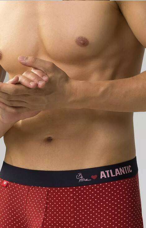 Bokserki męskie 2GMH-025 Atlantic - czerwony-granatowy