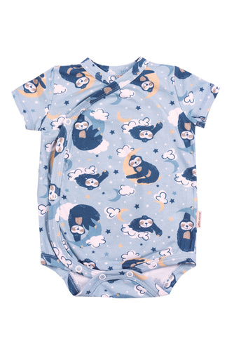 BOD.5378 Body z krótkim rękawem rozpinane Doctor Nap - sloth