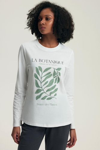 Piżama damska Henderson 43686 Danna – bawełniana, długi rękaw, wygodna i stylowa