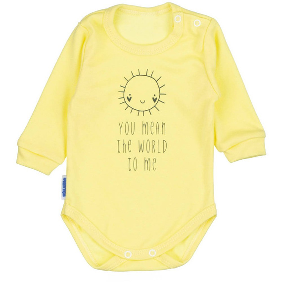 Body niemowlęce długi rękaw Gruszka Martex biały