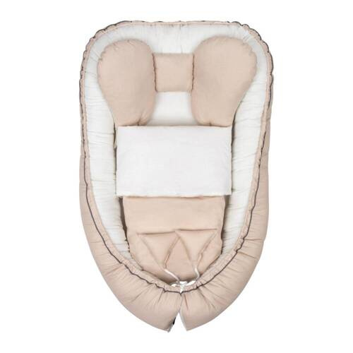 Kokon niemowlęcy z kołderką "Palermo" Belisima  - cappuccino