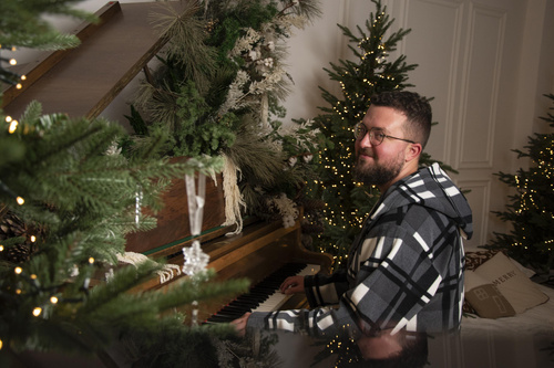 Szlafrok Męski De Lafense 034 z Kapturem – Miękki, Ciepły Szlafrok Domowy Premium z Kieszeniami