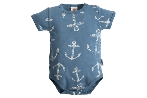 Body z krótkim rękawem "BLUE SEA"  Makoma niebieski