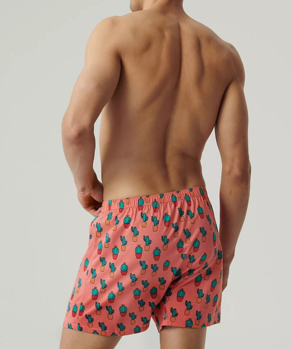 Bokserki męskie 2MBH-005 A'2 Atlantic -granatowy-koralowy